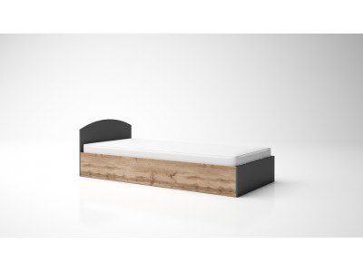 Легло Аполо 9 + матрак (дъб вотан/антрацит)